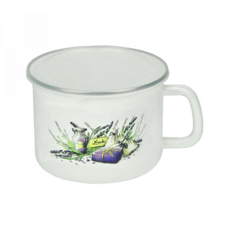 KUBEK DO MLEKA 10CM LAWENDA FLD-L0096 ***