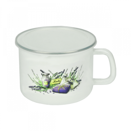 KUBEK DO MLEKA 10CM LAWENDA FLD-L0096 ***