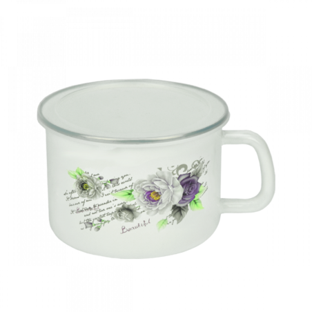 KUBEK DO MLEKA 10CM RÓŻA FLD-L0028-2 ***