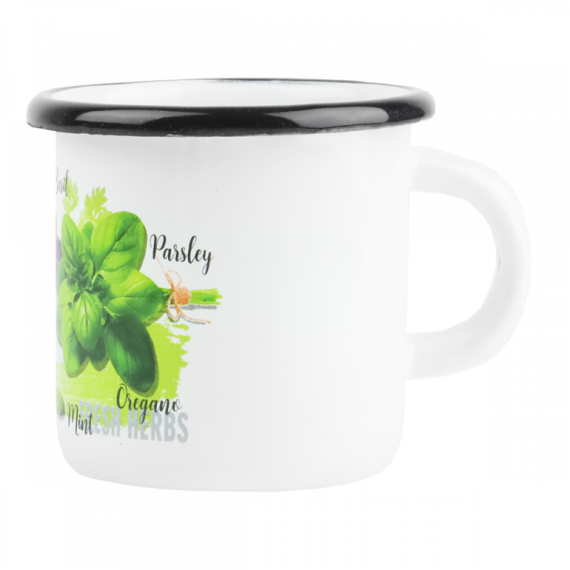 KUBEK EMALIOWANY ZIOŁA 1L PR-0107 ***