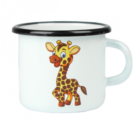 KUBEK EMALIOWANY ŻYRAFA ŻANETA 500ML PR-0104 ***