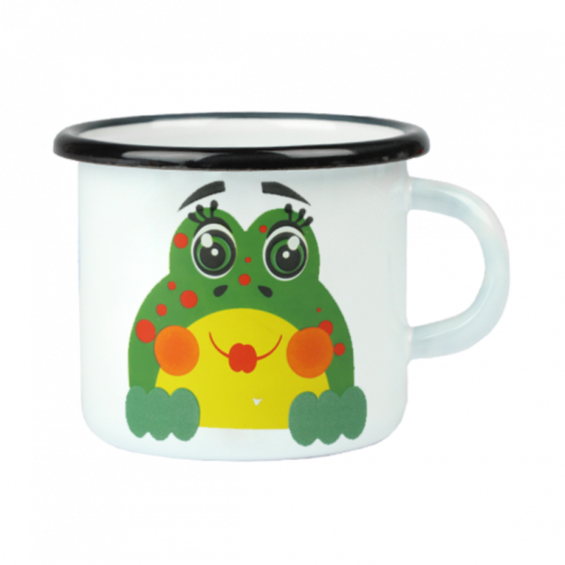 KUBEK EMALIOWANY ŻABKA ZDZISIA 500ML PR-0104 ***