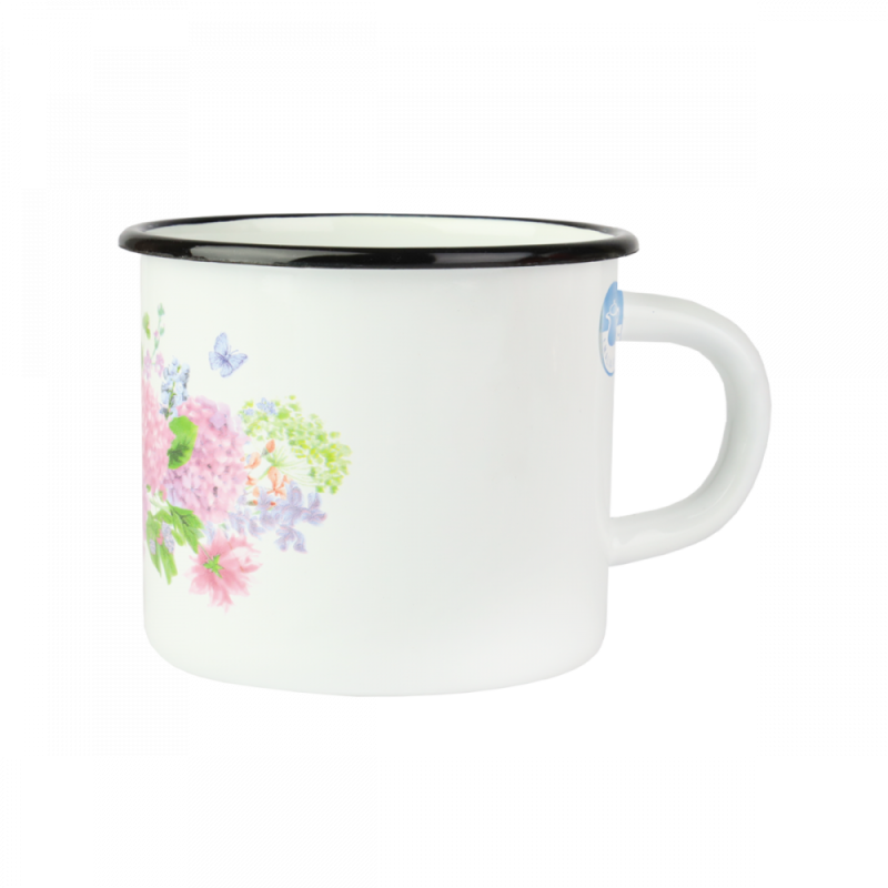 KUBEK EMALIOWANY HORTENSJA 400ML PR-0103