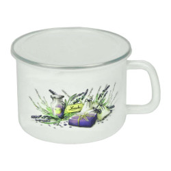KUBEK DO MLEKA 12CM LAWENDA FLD-L0096 ***