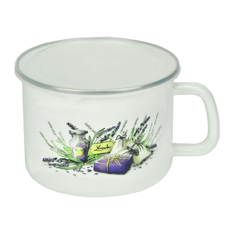 KUBEK DO MLEKA 12CM LAWENDA FLD-L0096 ***