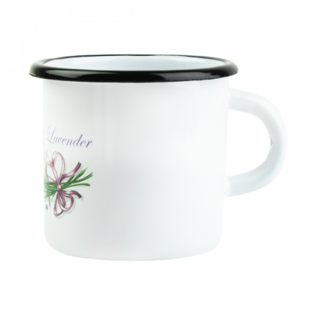 KUBEK EMALIOWANY LAWENDA 400ML PR-0103 ***