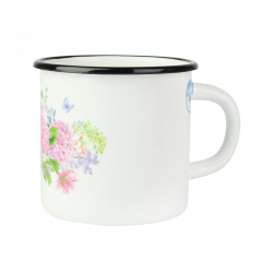 KUBEK EMALIOWANY HORTENSJA 1L PR-0107 ***