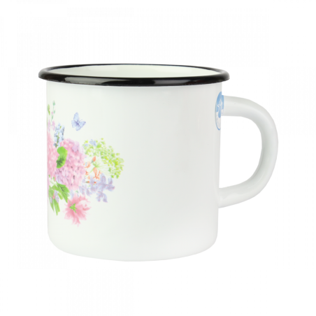 KUBEK EMALIOWANY HORTENSJA 1L PR-0107 ***