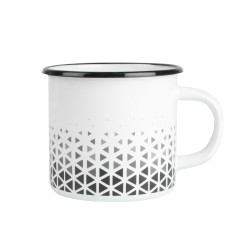 KUBEK EMALIOWANY GEOMETRIA  1L PR-0107 ***