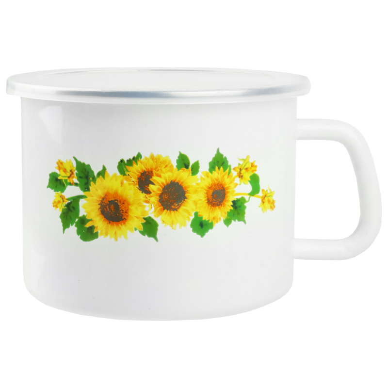 KUBEK DO MLEKA 16CM Z POK.EMAL.BIAŁY  ***    CH024