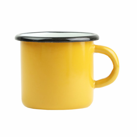 KUBEK EMALIOWANY POMARAŃCZOWY 400ML PR-0103 ***