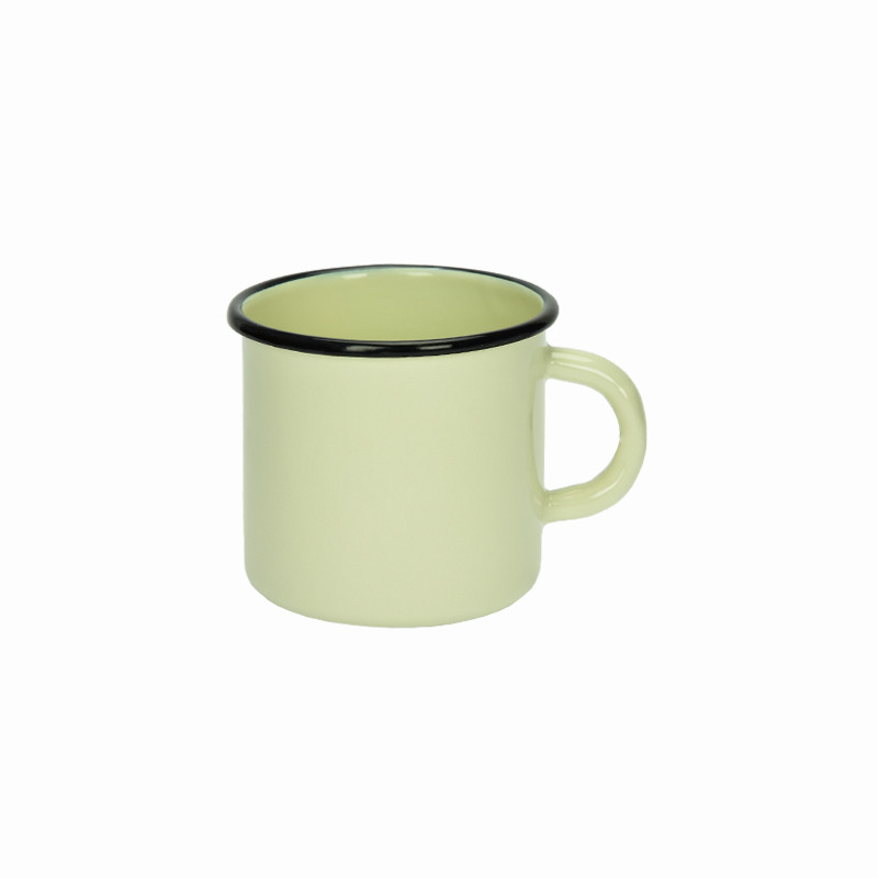 KUBEK EMALIOWANY BEŻOWY 400ML PR-0103 **