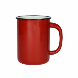 KUBEK EMALIOWANY CZERWONY 1,5L PR-0108