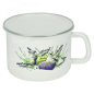 KUBEK DO MLEKA EMALIOWANY LAWENDA 16CM FLD-L0096