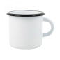KUBEK EMALIOWANY BIAŁY 400ML PR-0103 *** KUBEK EMALIOWANY BIAŁY 400ML PR-0103 ***