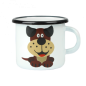 KUBEK EMALIOWANY PIESEK PIOTRUŚ 500ML PR-0104 *** KUBEK EMALIOWANY PIESEK PIOTRUŚ 500ML PR-0104 ***