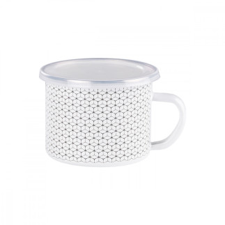 KUBEK EMALIOWANY 10CM PLASTER MIODU 