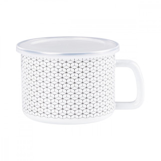 KUBEK EMALIOWANY 12CM PLASTER MIODU 