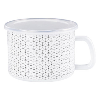 KUBEK EMALIOWANY 14CM PLASTER MIODU 