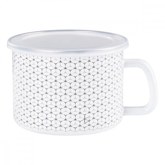 KUBEK EMALIOWANY 14CM PLASTER MIODU 