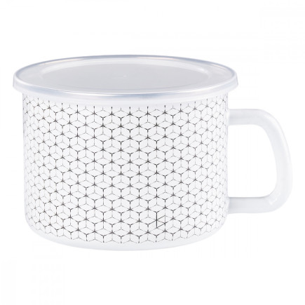 KUBEK EMALIOWANY 14CM PLASTER MIODU 